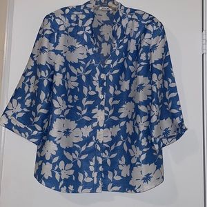 Blue Floral Suite Jacket